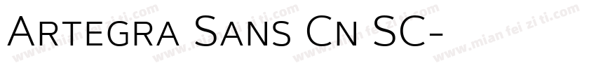 Artegra Sans Cn SC字体转换